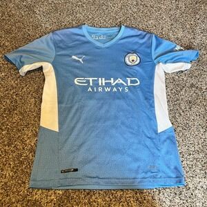 Puma Manchester City‎ Jersey Etihad Airways Soccer Club Shirt Men's Medium